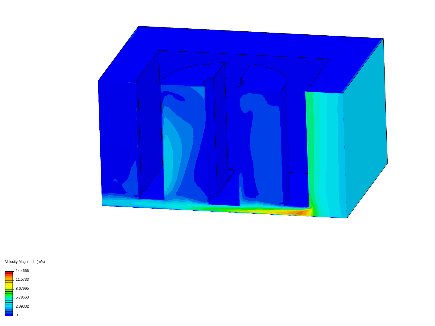 Moving housing CFD simulation image