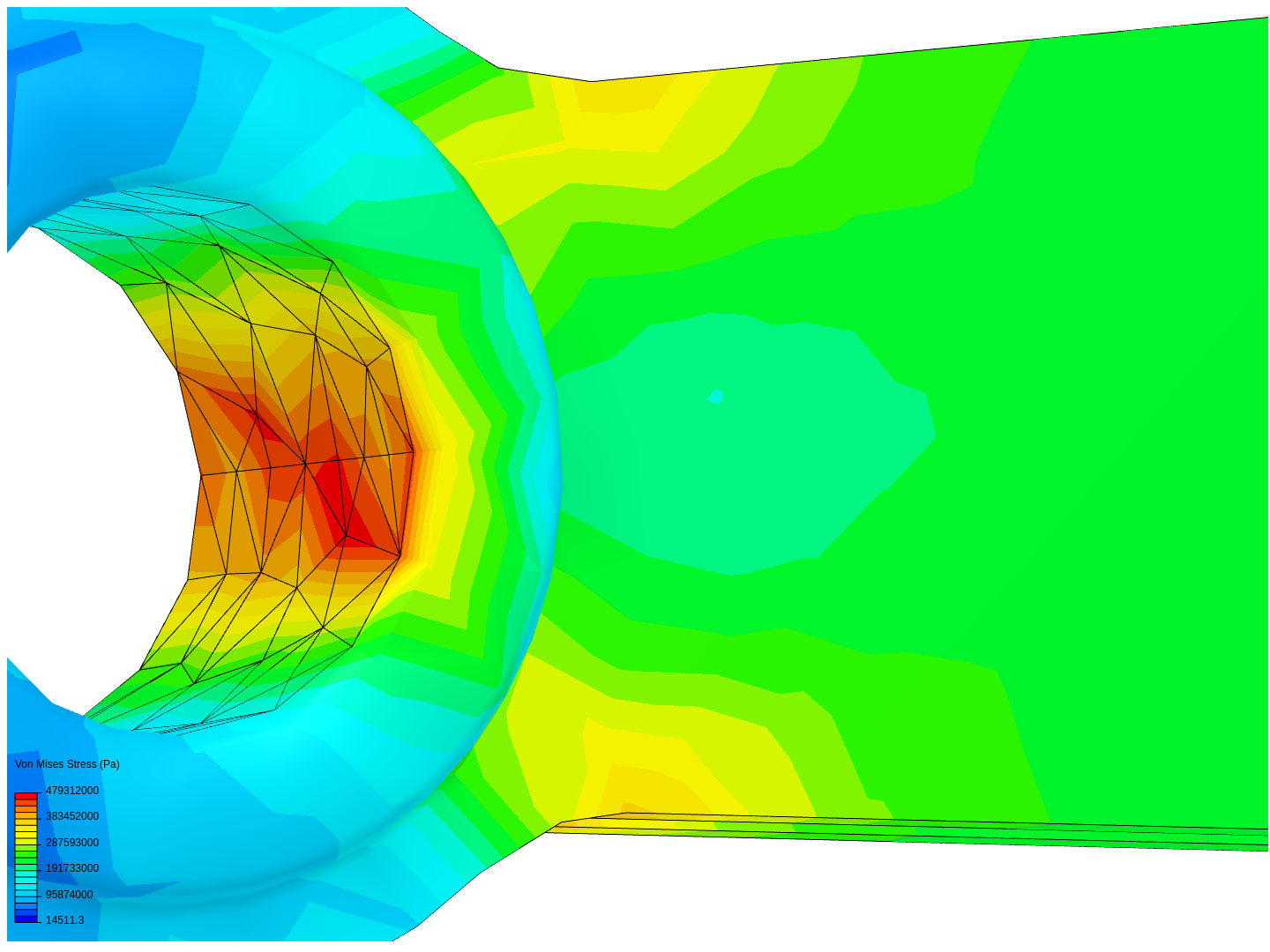 Tutorial 1 Connecting rod stress analysis by psah SimScale