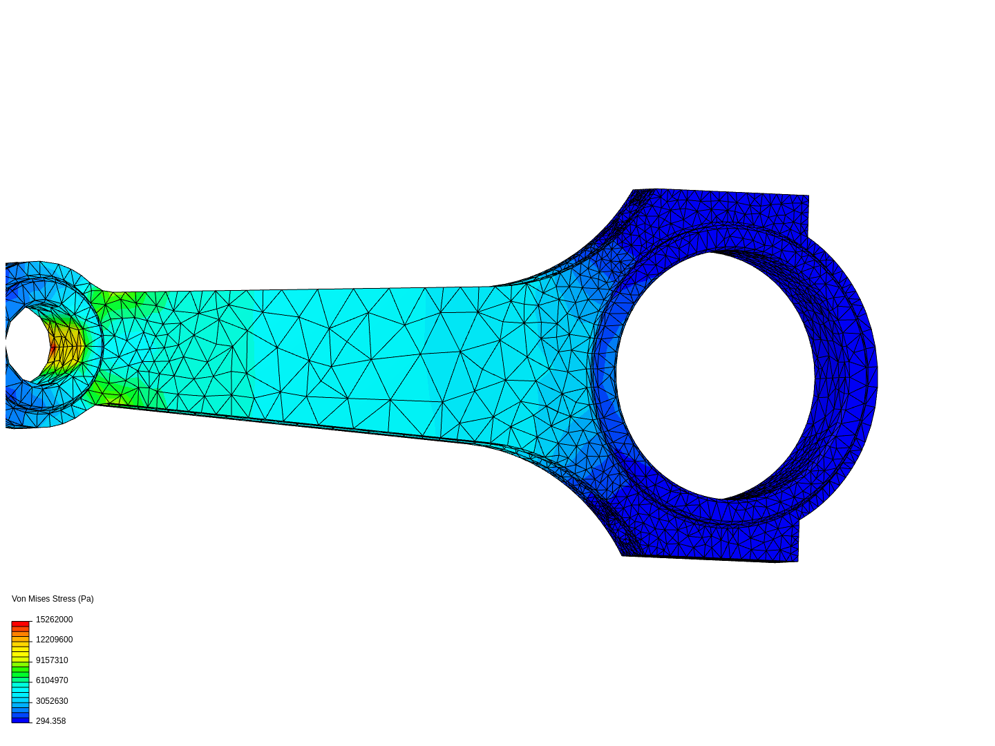 Tutorial 1: Connecting rod stress analysis by psobral | SimScale