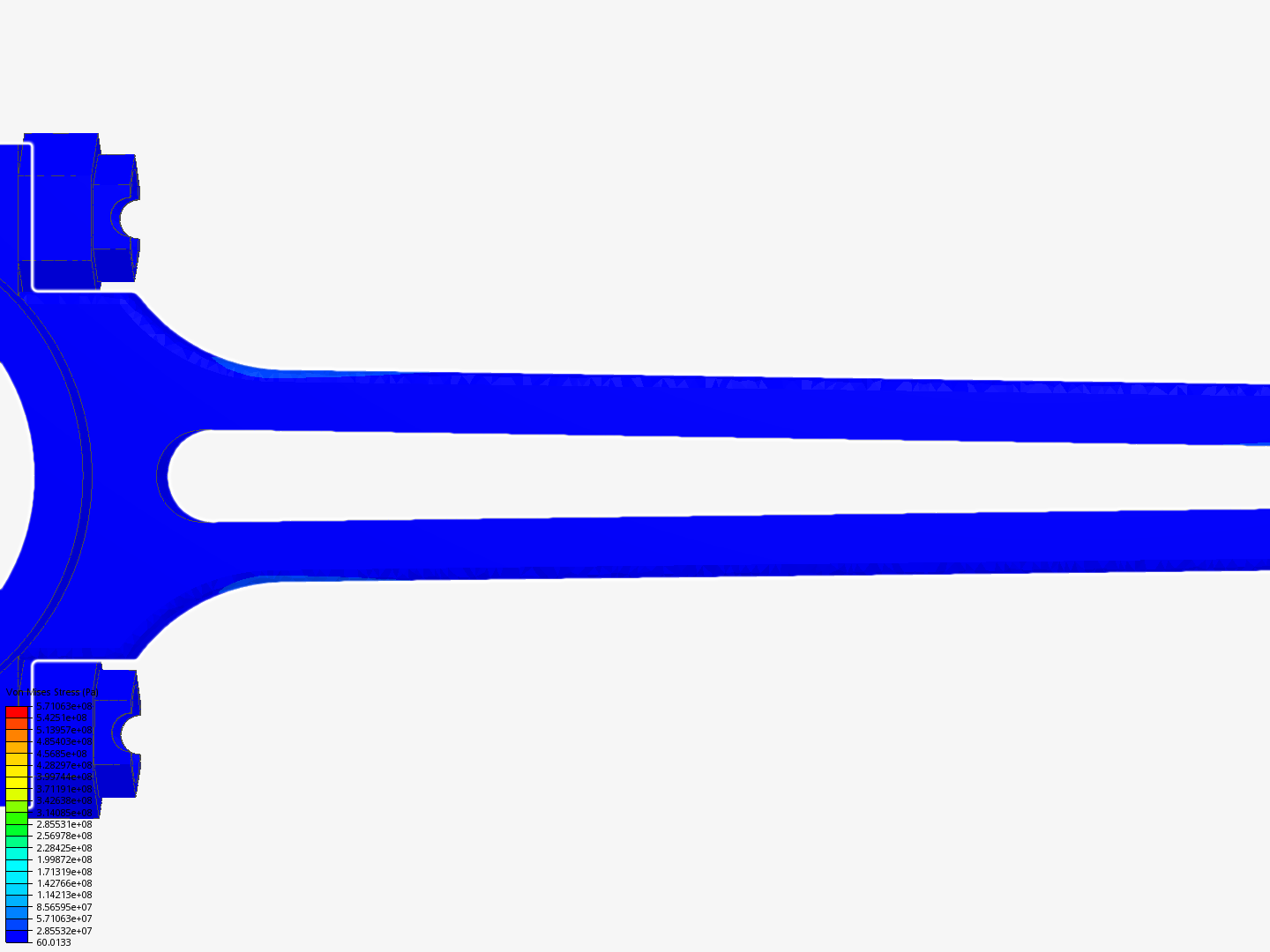 Connecting rod static structural image