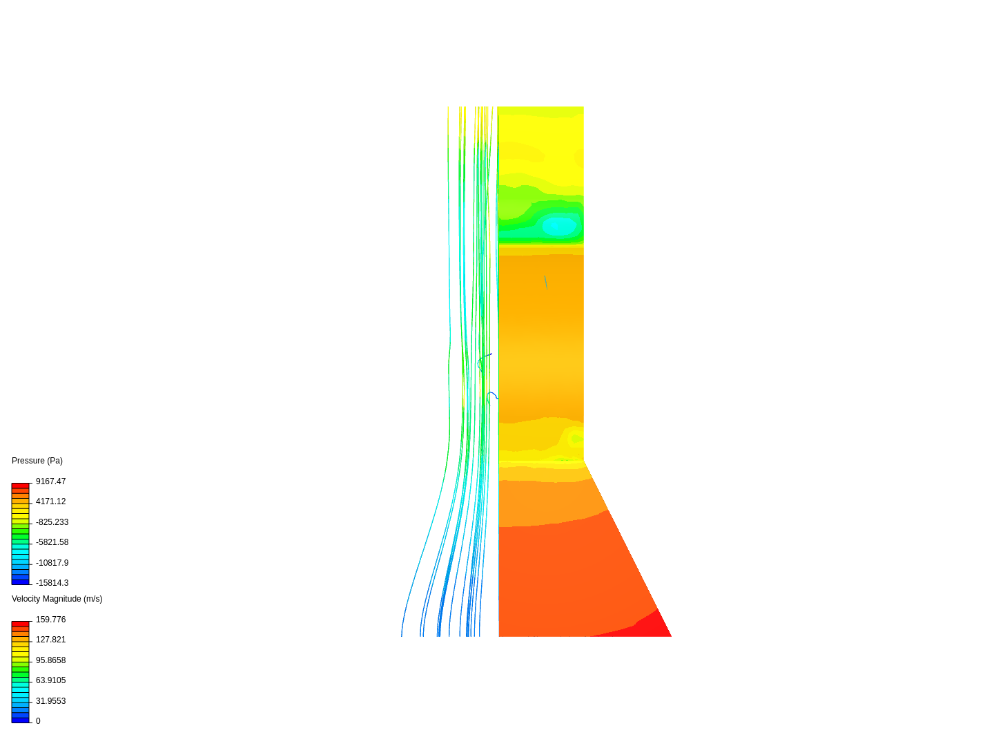 Fluid flow analysis of Air duct image