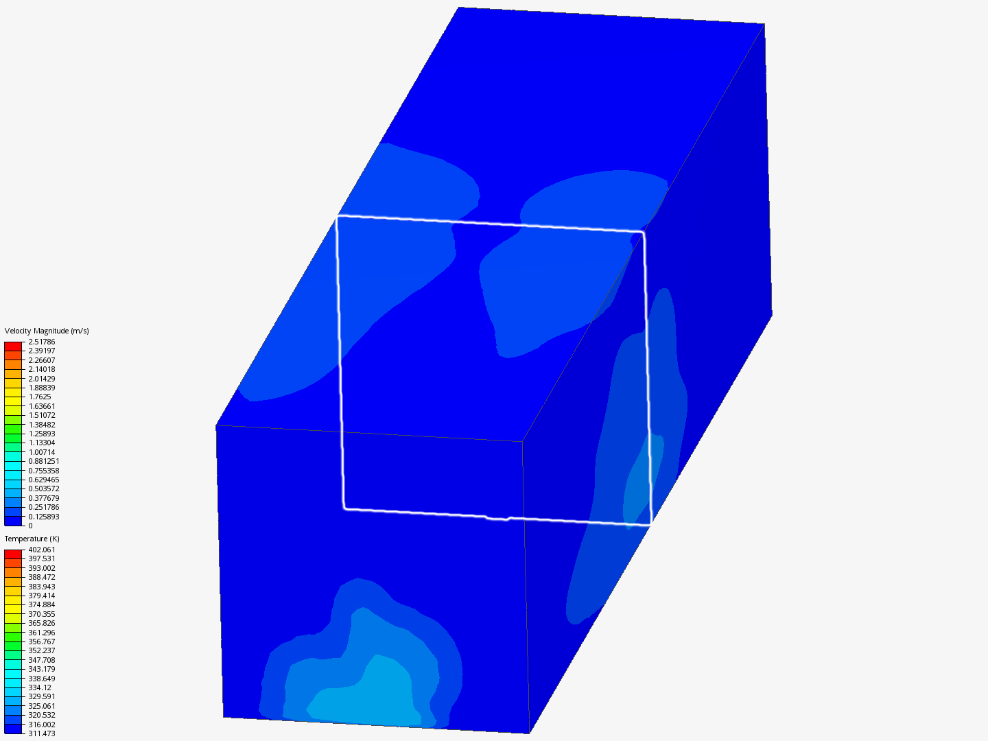 2 heat sinks in row by robert_wagner8 SimScale