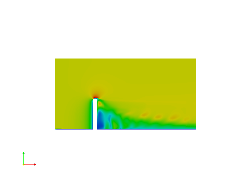 Vortex Shedding   - CFD Simulation - Copy image