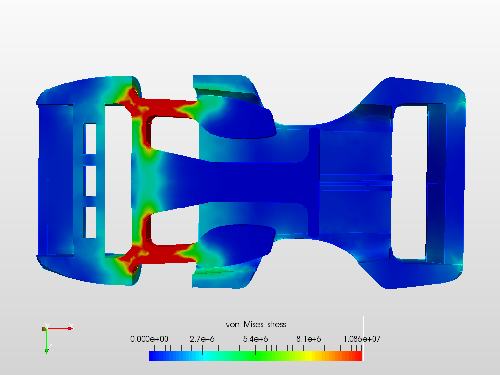 Contact Analysis Snap Fit Mechanism with FEA SimScale