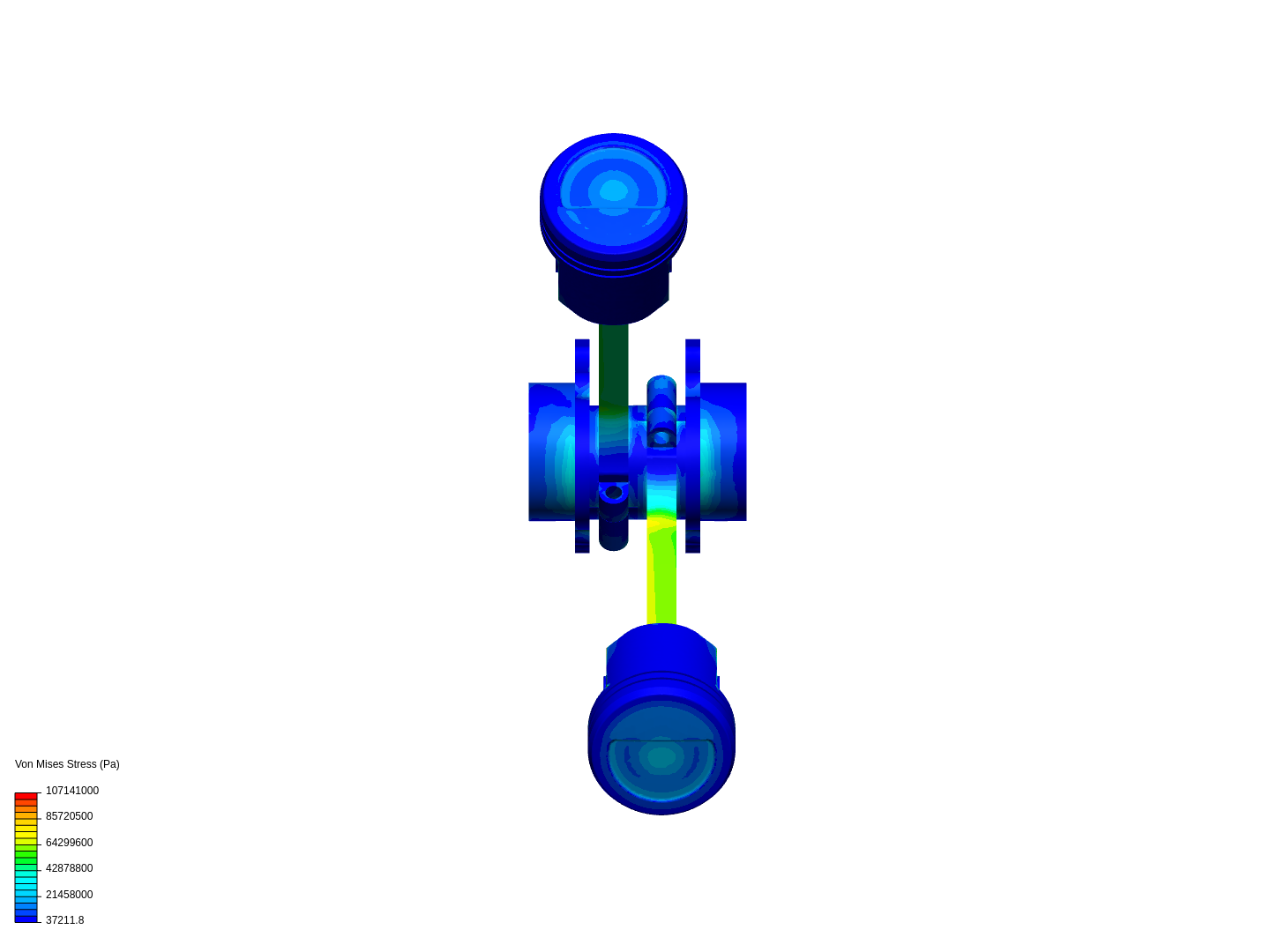 Static Analysis of Crankshaft Piston Rod Assembly image