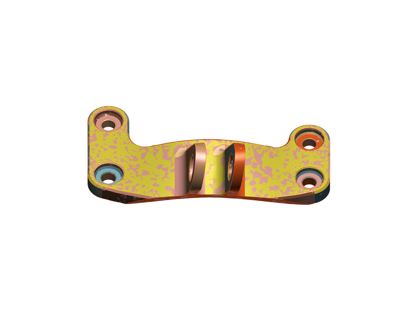 Harmonic Response Simulation of a Jet Engine Mount image