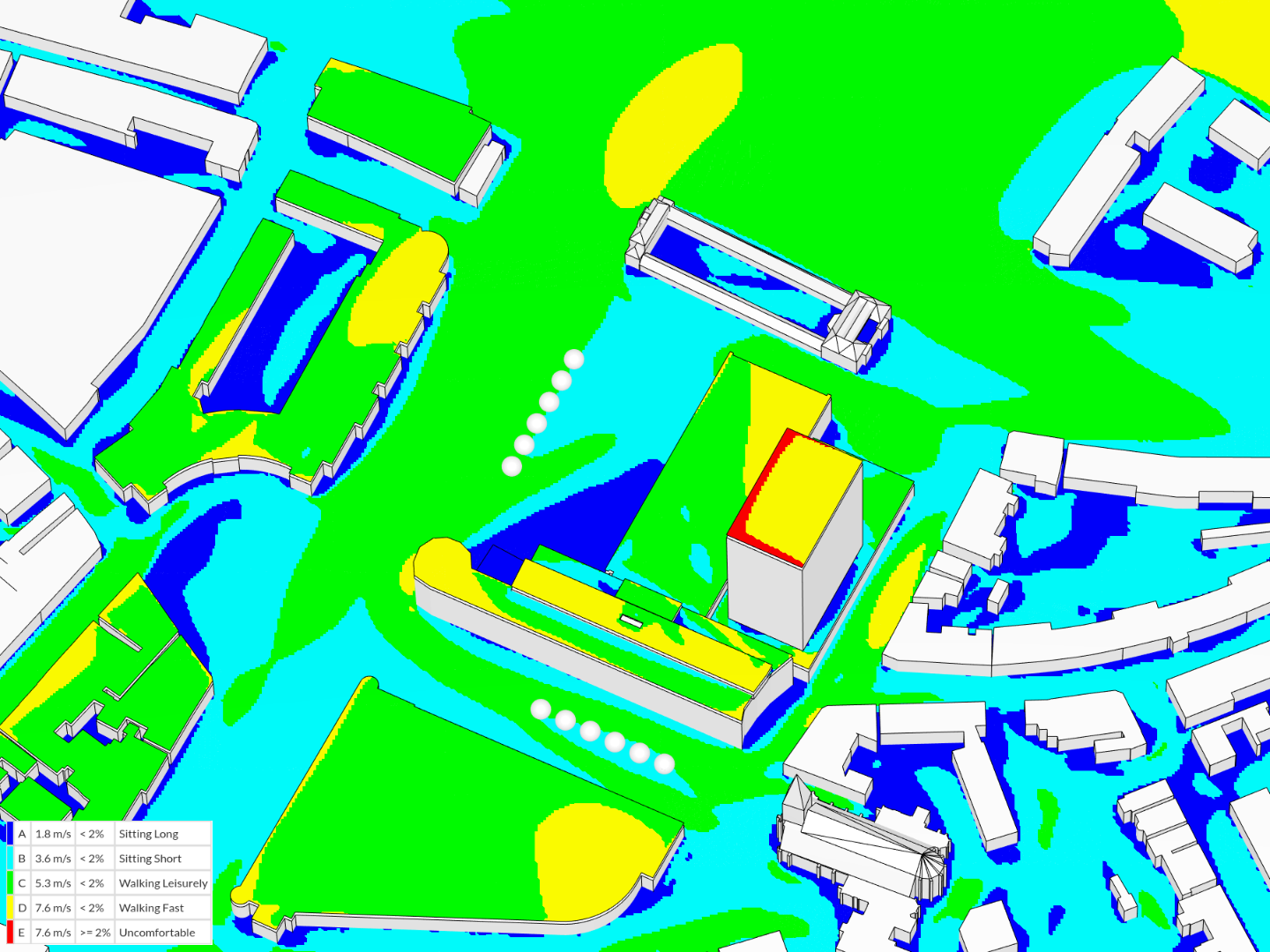 Urban Development Wind Comfort CFD image