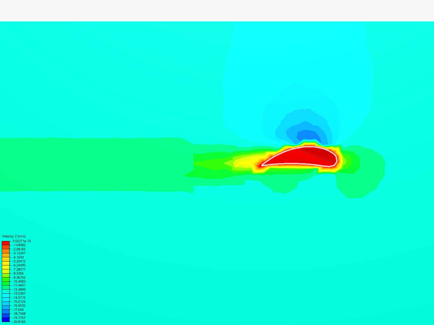 Wing CFD image