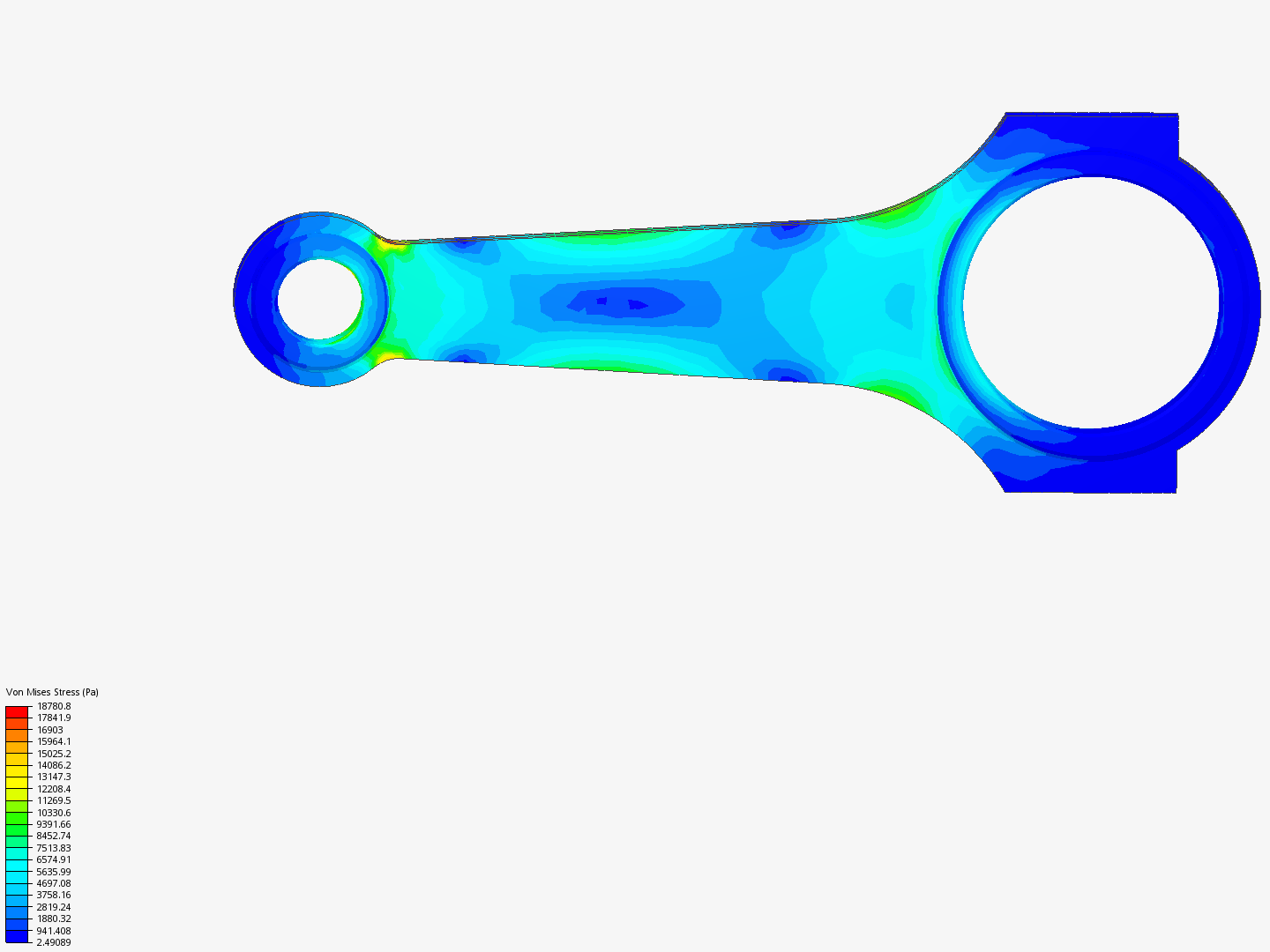 Tutorial 1: Connecting rod stress analysis by santiagozapata | SimScale