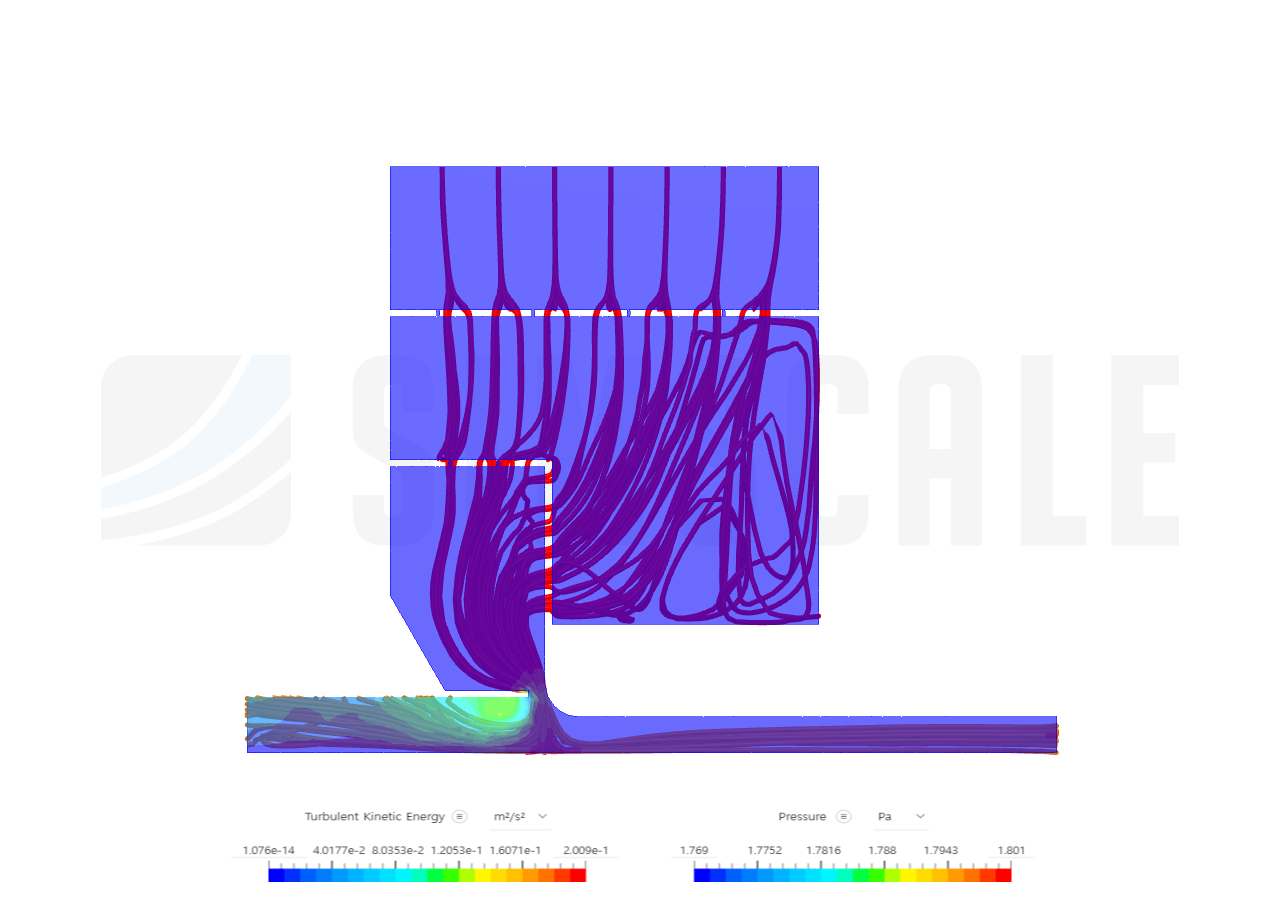 duct air flow by sh1236_kim | SimScale...