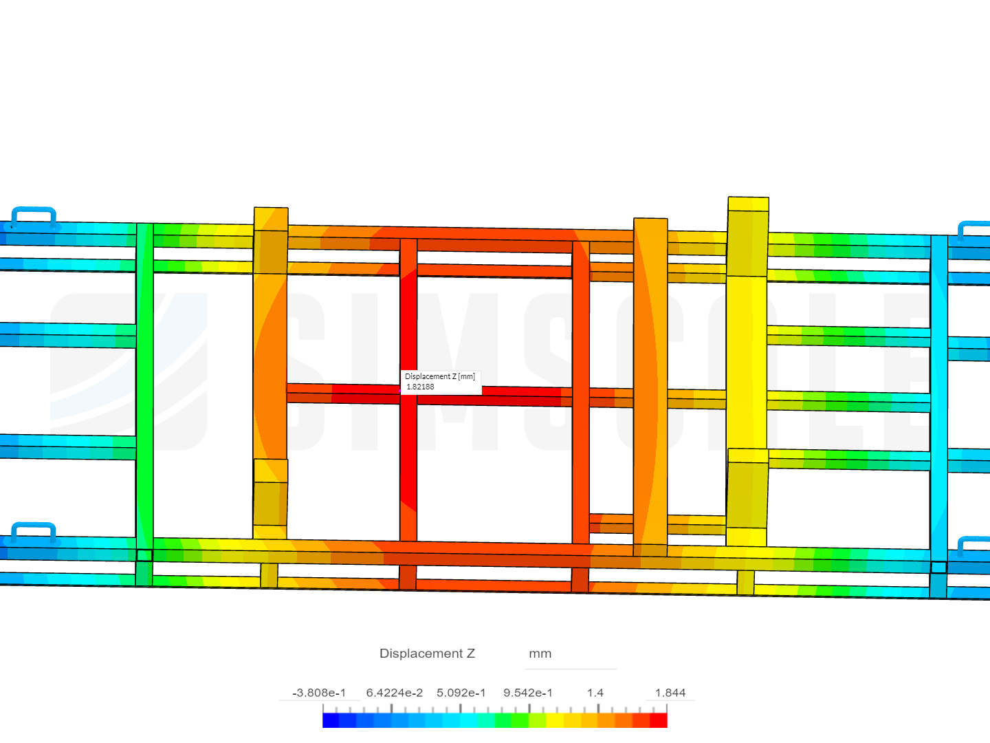 Chassis Trolley stress analysis image