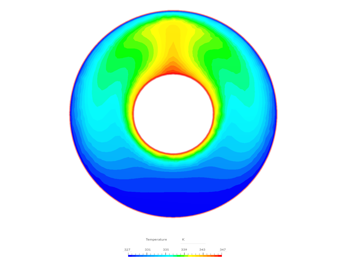 Validation Case: Natural convection between concentric cylinders image