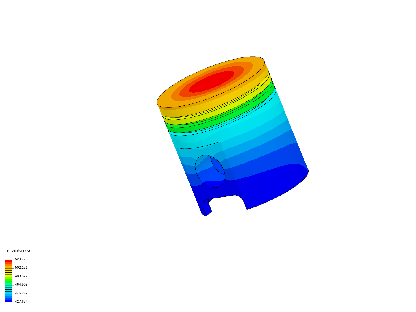 Advanced Tutorial: Thermomechanical Analysis of an Engine Piston image