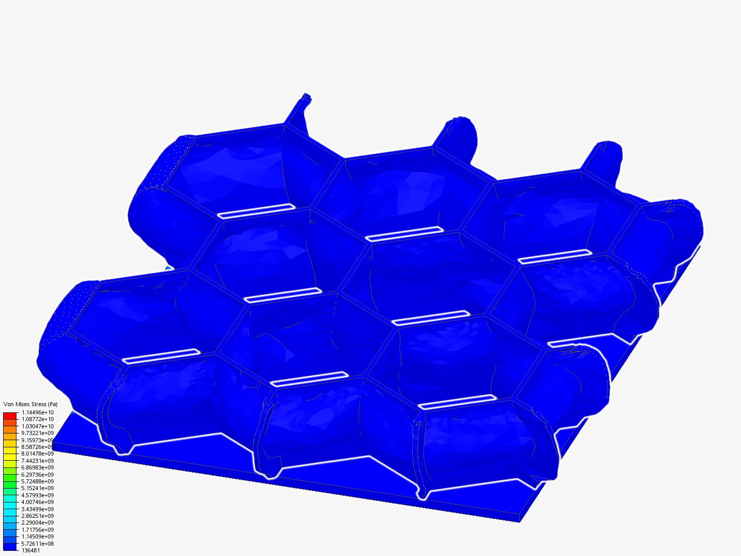 honeycomb core_uniaxial compression - 2 by smohaimenul_is | SimScale