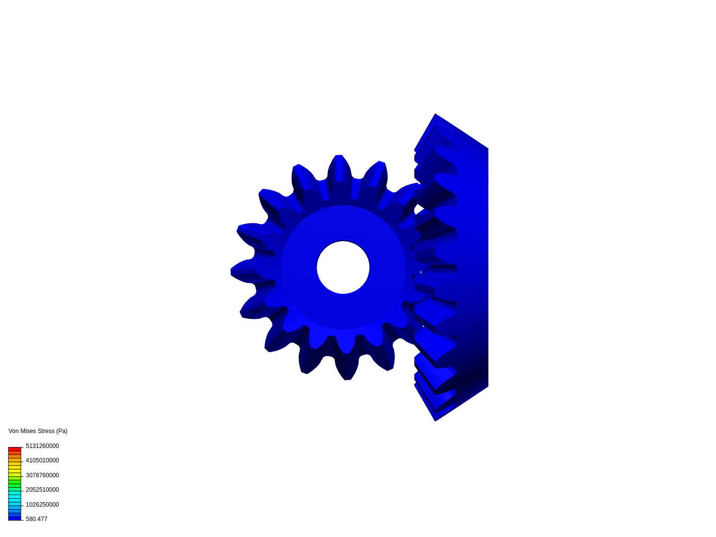 Dynamic Structural Analysis of Gears in Contact  image