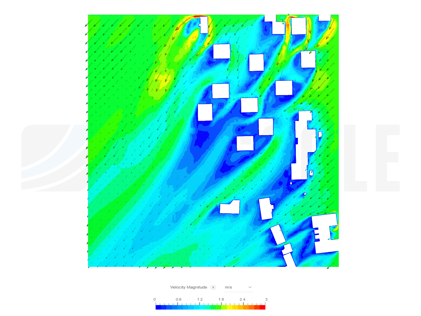 Moholt, Site Wind Analysis, Small image