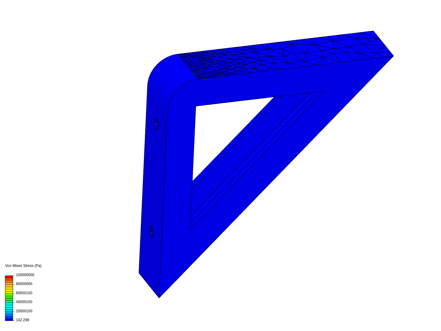 FEA of angle bracket (simple structural analysis) image