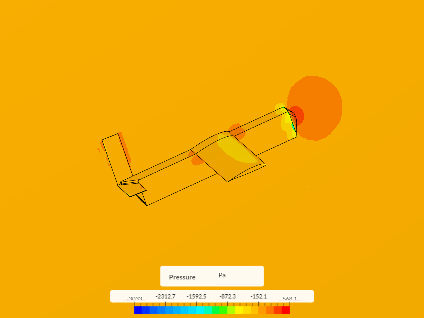 AIAA 2021 airplane - CFD analysis - test 1 image