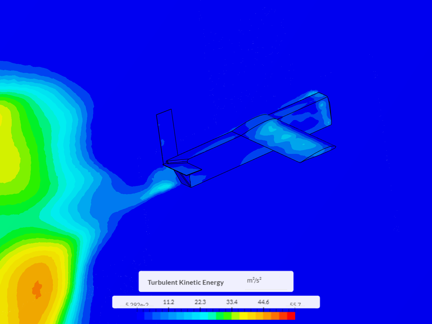 AIAA 2021 airplane - CFD analysis - test 2 image