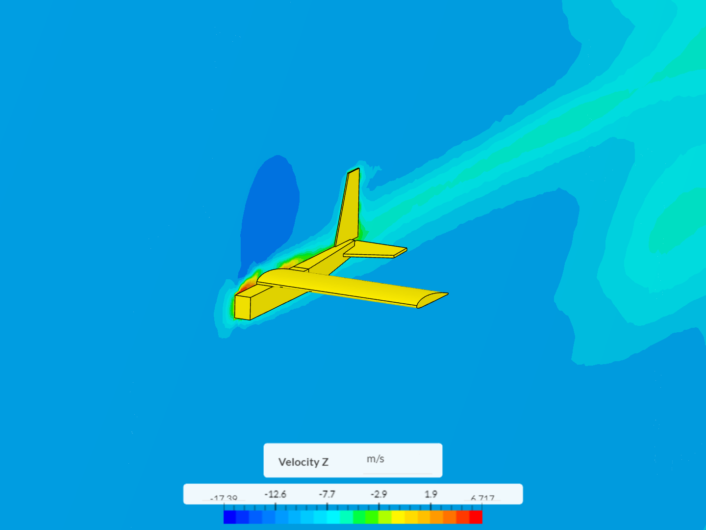 Eng. Hetta airplane - CFD analysis - test 1 image
