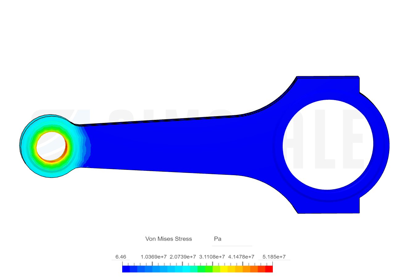 Tutorial 1: Connecting rod stress analysis by tbasah | SimScale