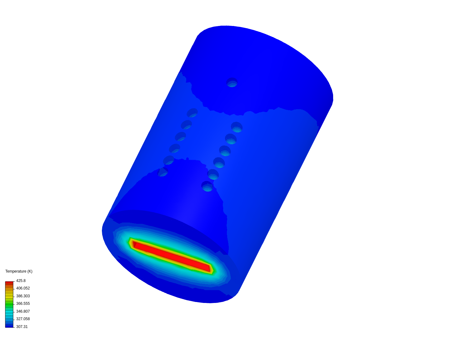 Thruster casing by thendrix | SimScale