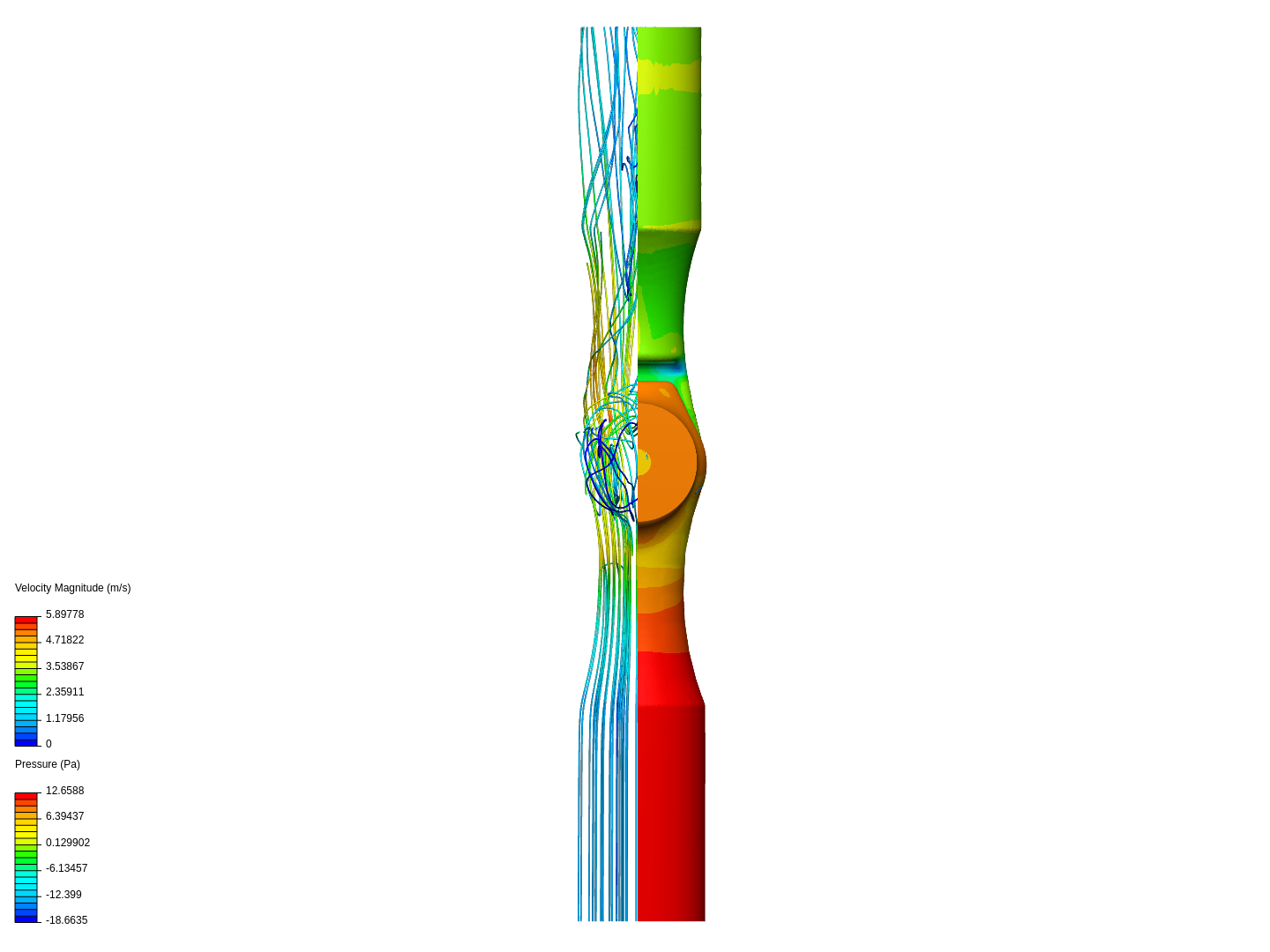 Globe Valve Optimization to Reduce Pressure Drop with CFD image