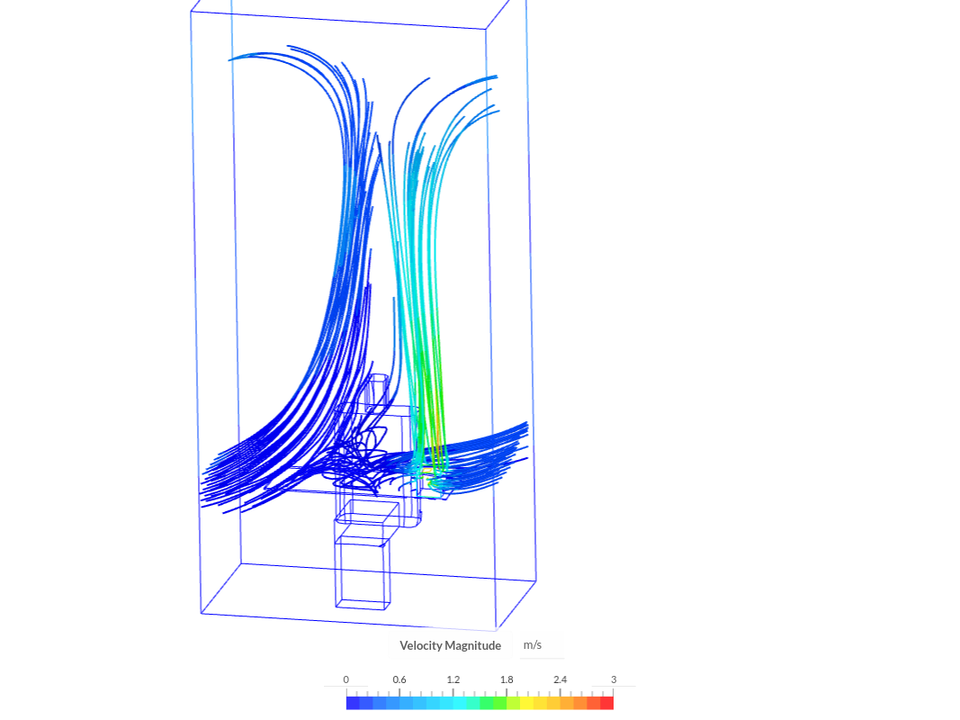 Men in room - air flow simulation image