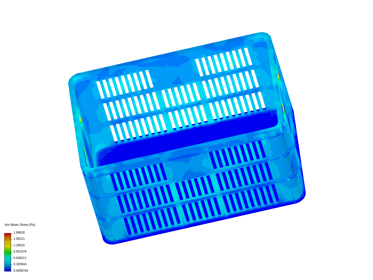 Plastic fruit crate simulation by tnikolaou2 | SimScale
