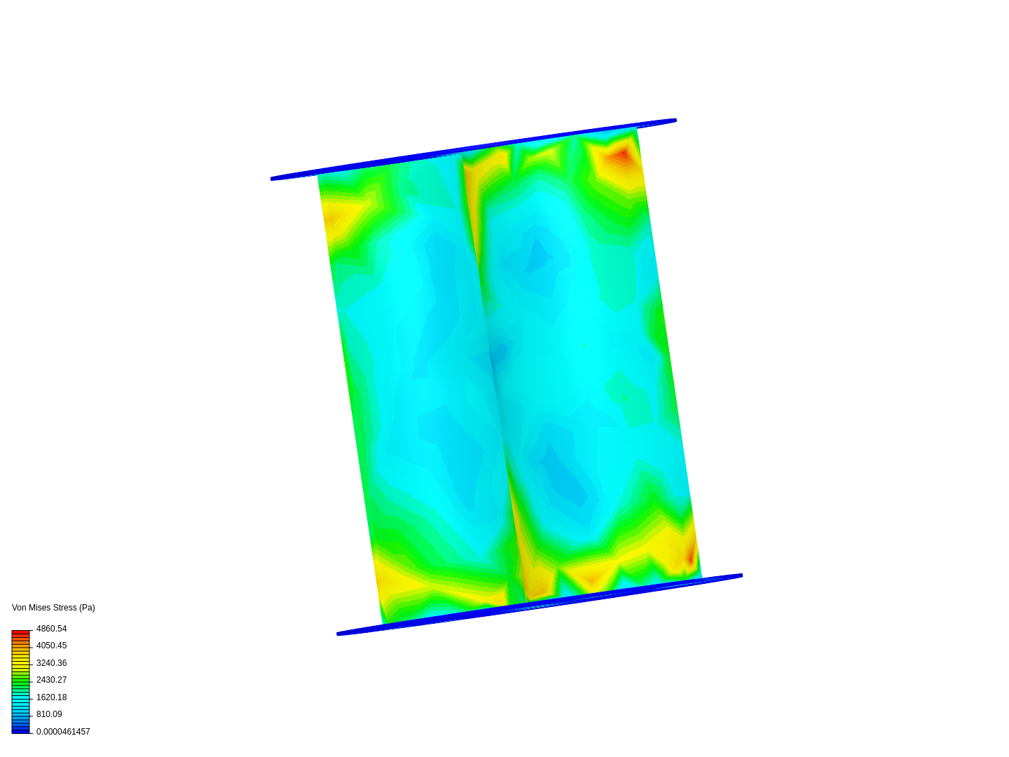 VAWT blade material simulation image