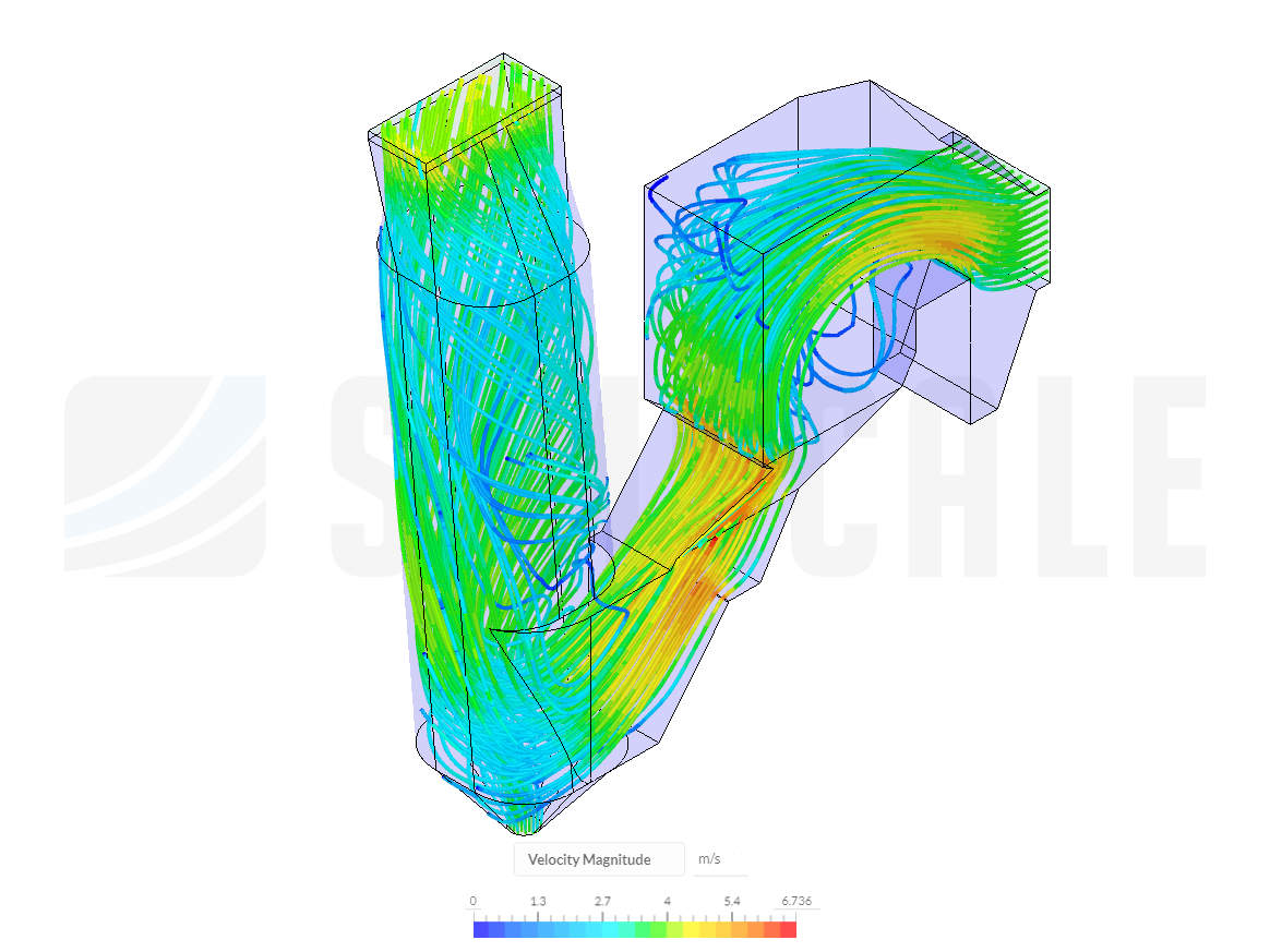 Electric arc furnace exhaust flow analysis image