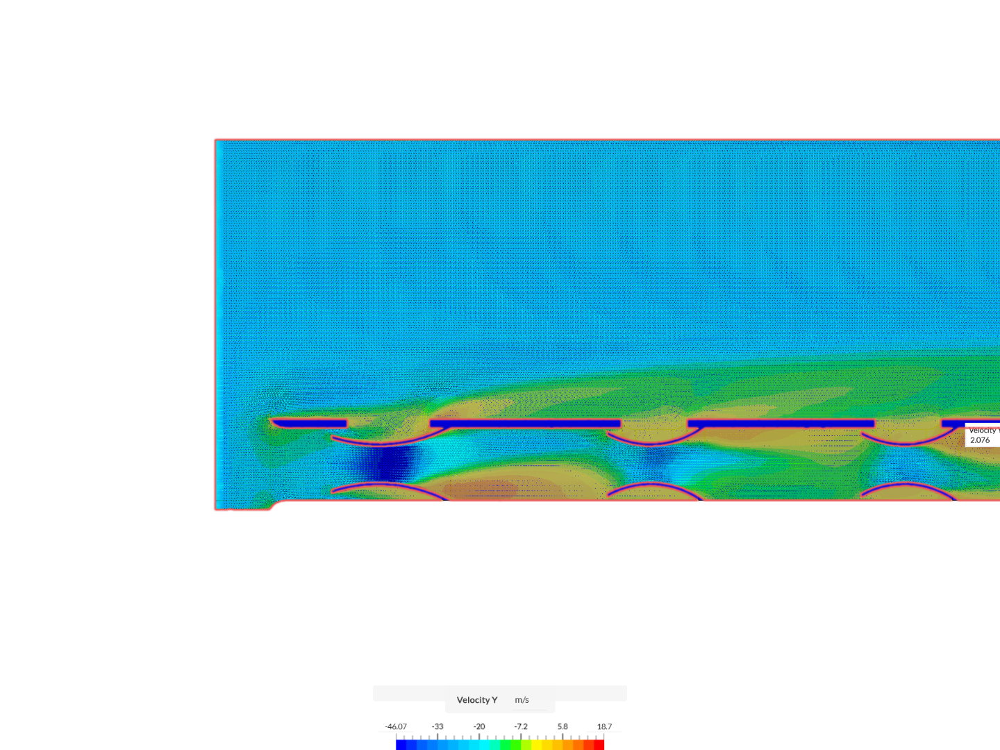 Hollow Flow breakers flow analysis image