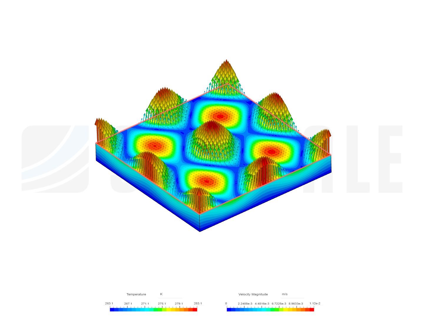 3D Natural Convection in a Shallow Slab image