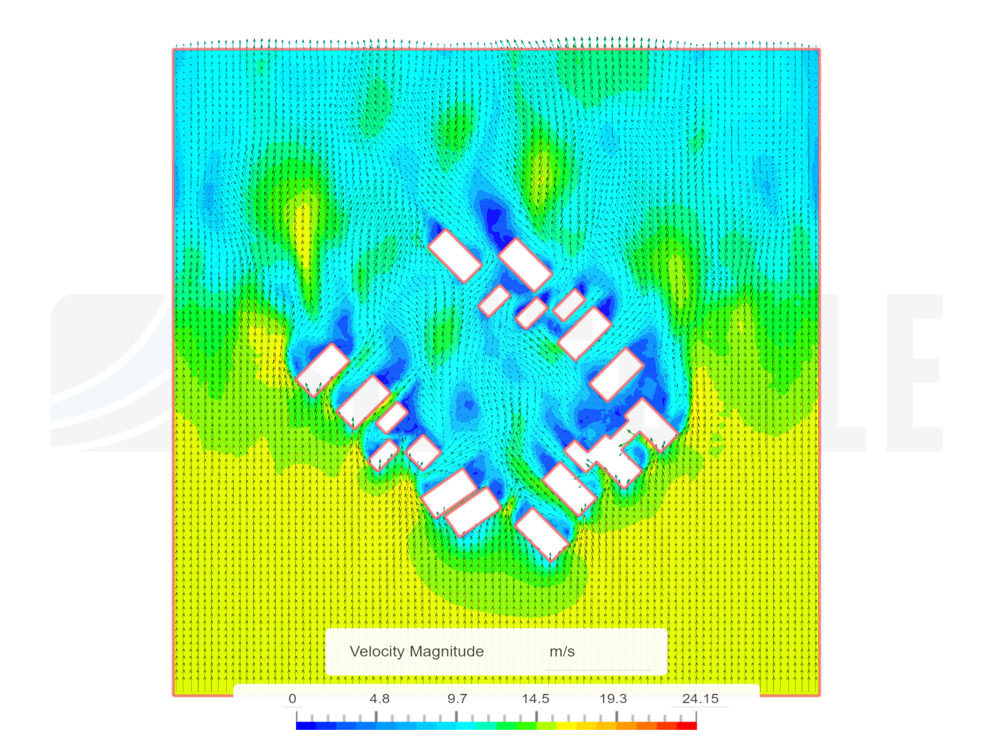 First simulation image