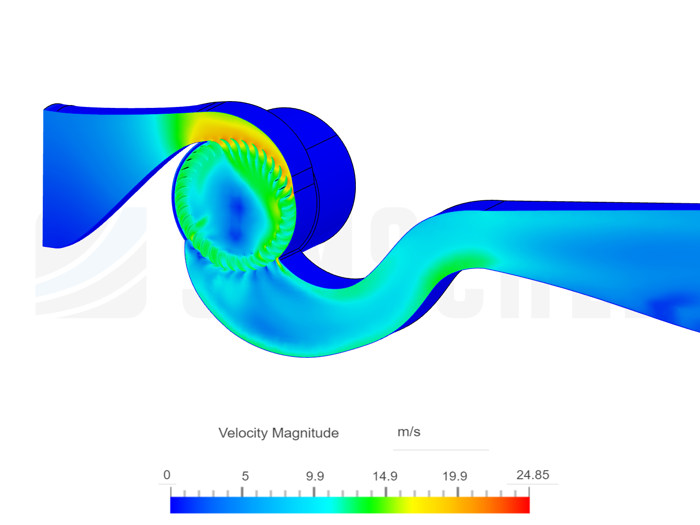 Crossflow turbine air image