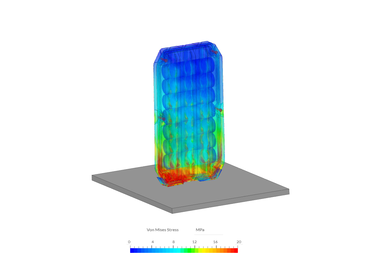 Battery Pack-Dynamic-Drop Impact analysis - Copy by volonter_gzy | SimScale