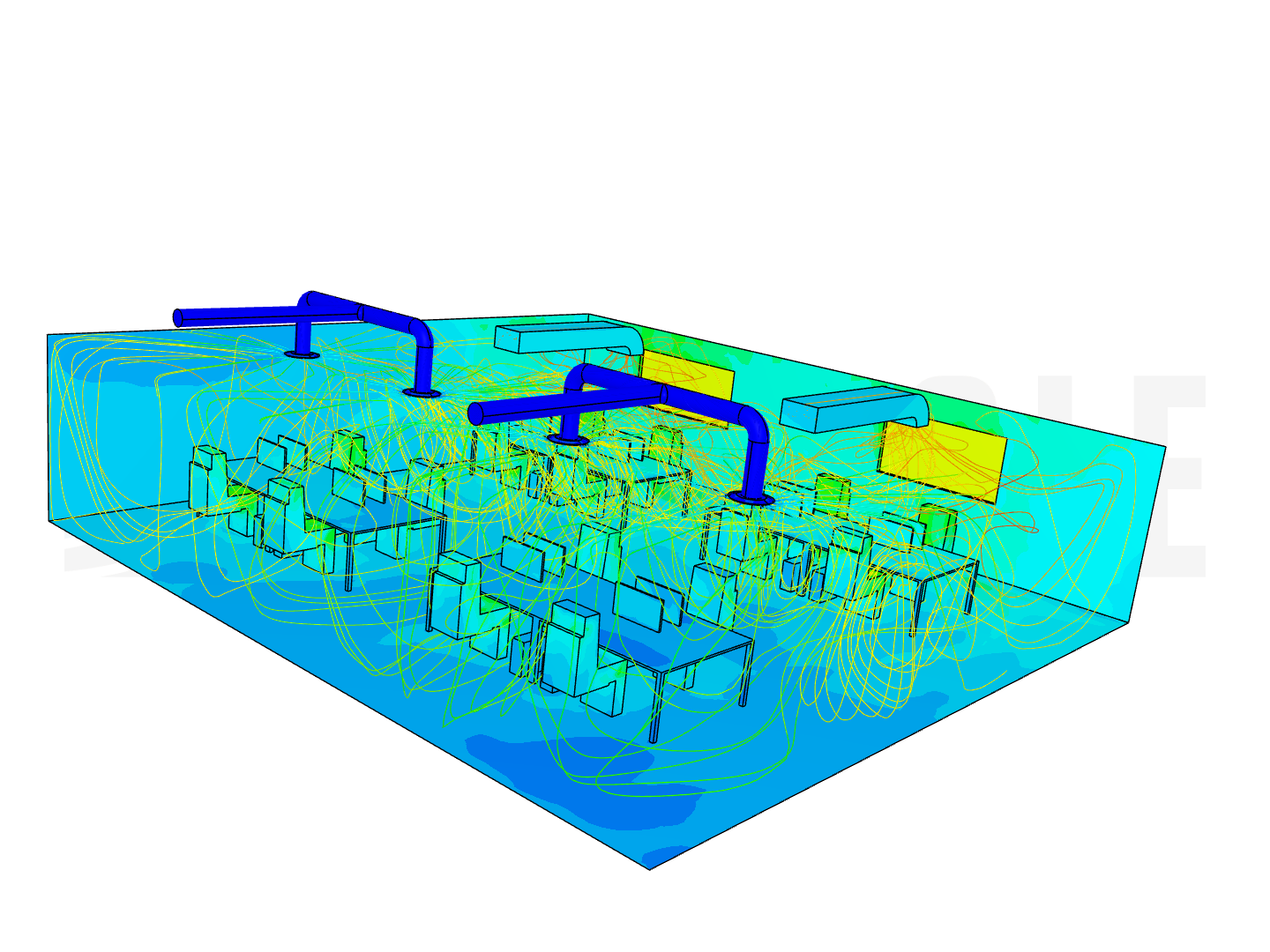 Ventilation and Thermal Comfort Analysis of an office space image