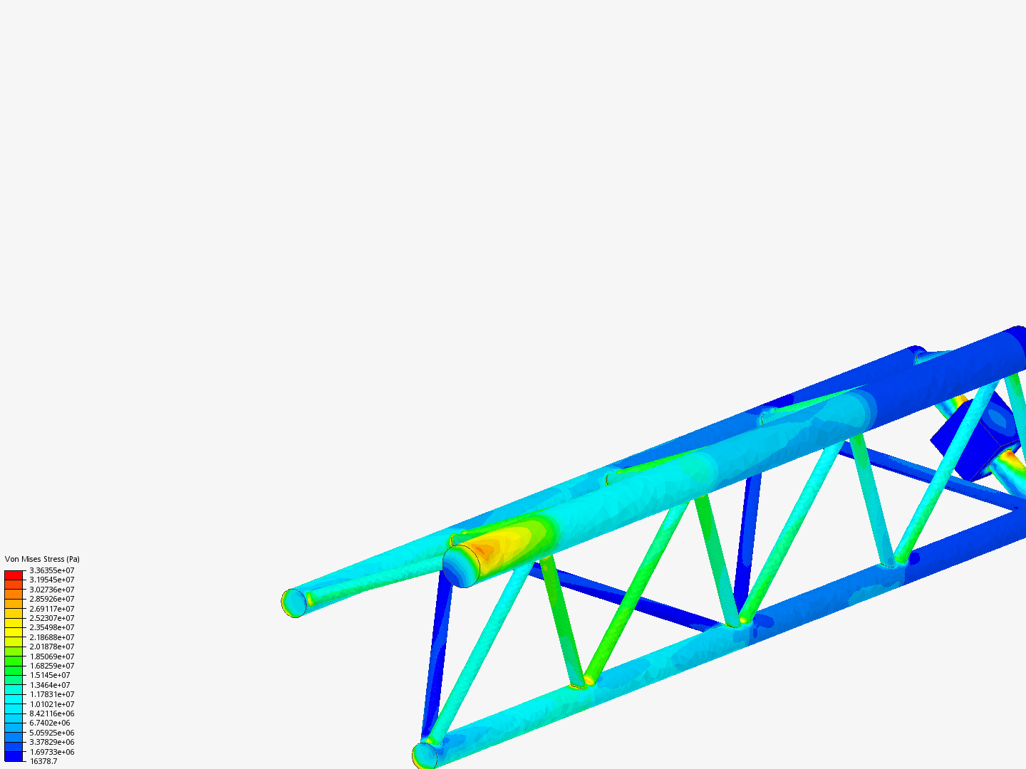 Tutorial - Linear static analysis of a crane by warm_scripter | SimScale