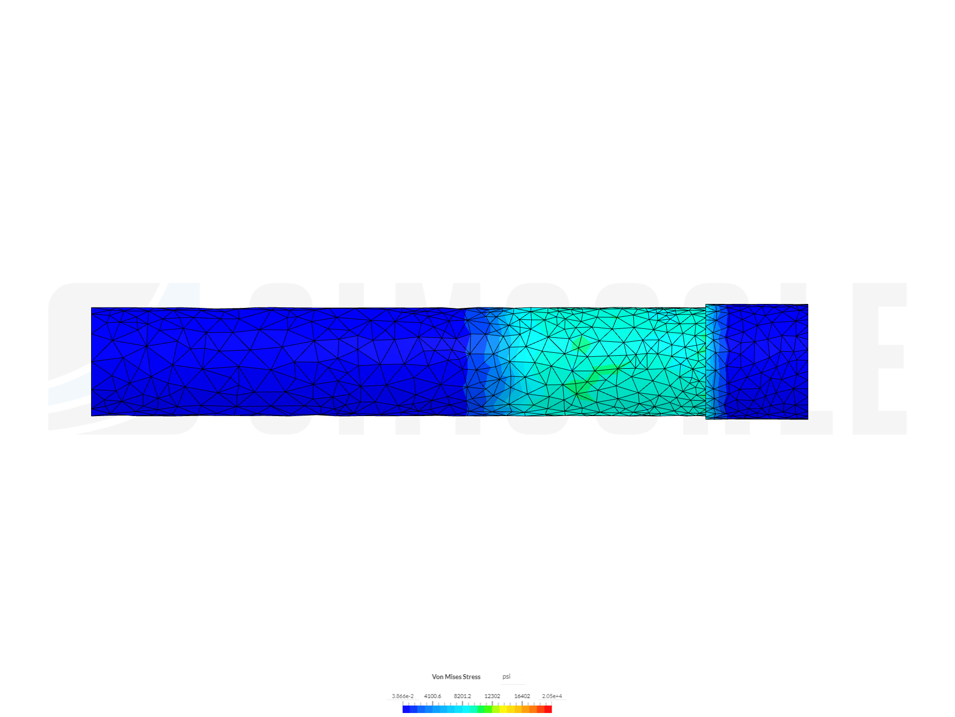 carbon fiber tube epoxy peel simulation image