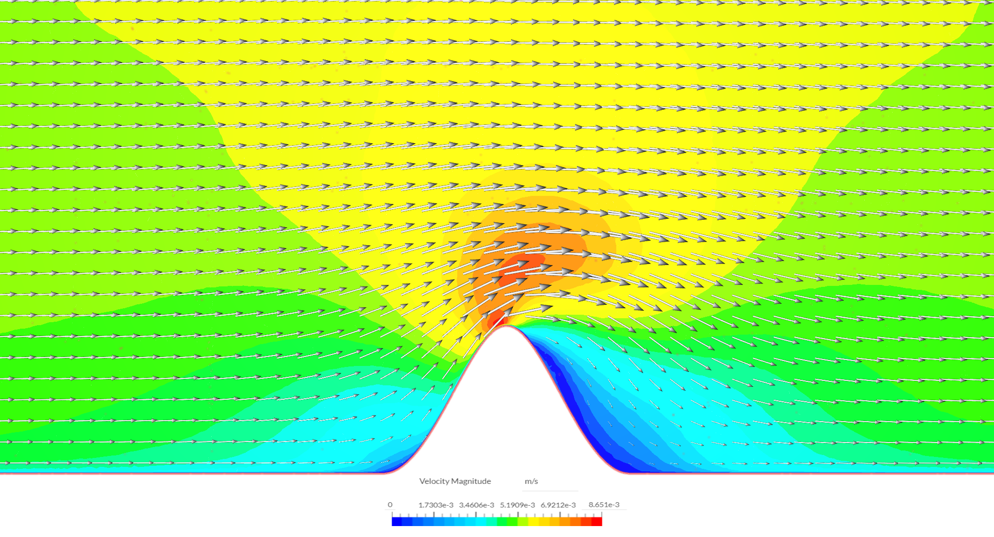 Ridge wind simulation image