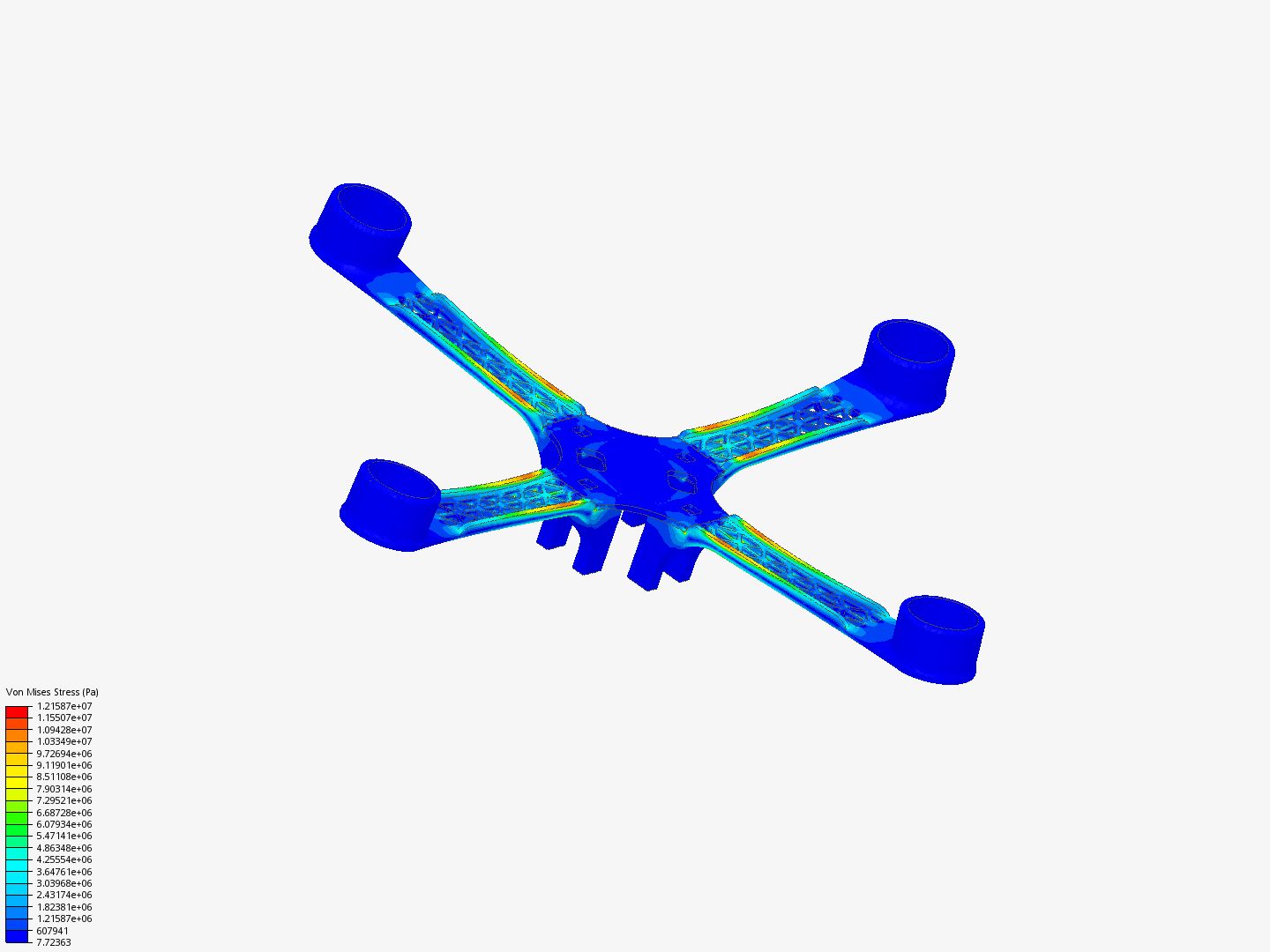 Drone_Frame by wxvq7 | SimScale
