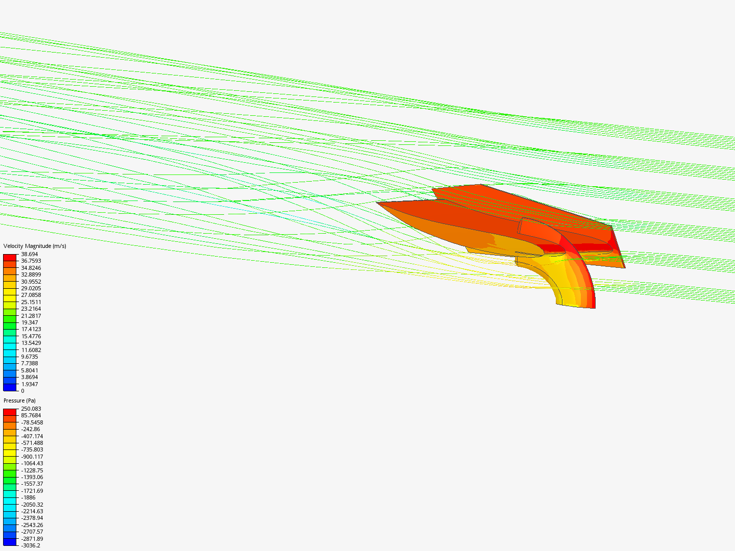 rear wing test by xiheding | SimScale