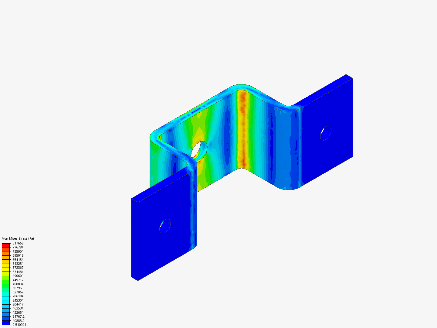 Bracket analysis by xmesser34x | SimScale...