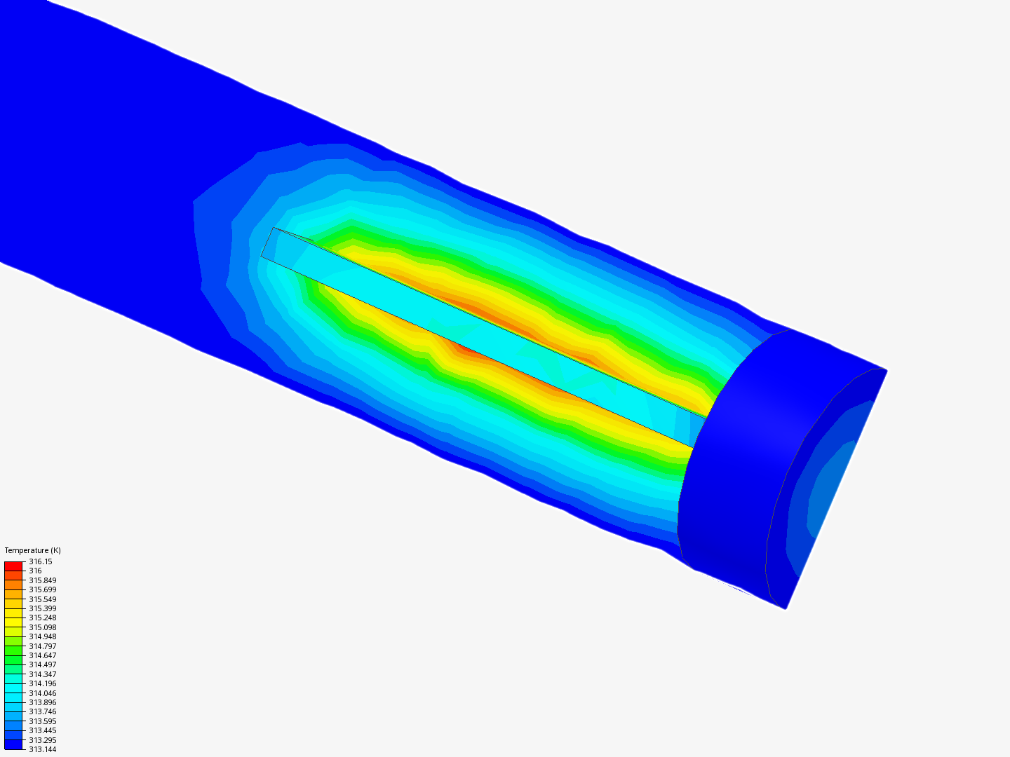 Cylindrical heat source image