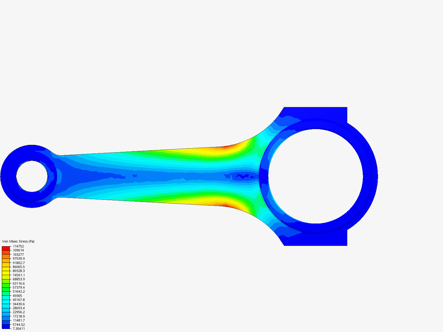 Tutorial 1: Connecting rod stress analysis image