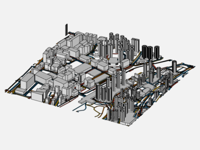 City wind flow study by 246340105 | SimScale...
