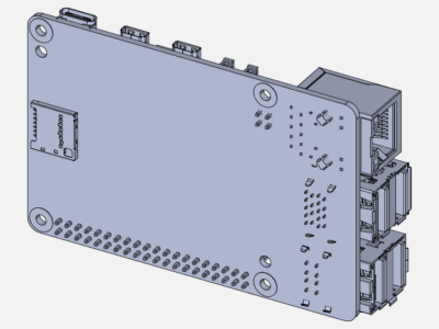 AIRFLOW & THERMAL ANALYSIS OF RASPBERRY PI 5 by wardencamac | SimScale