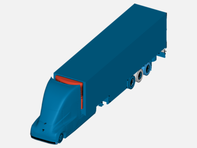 Tesla semi truck with trailer by jonathanklein1 | SimScale