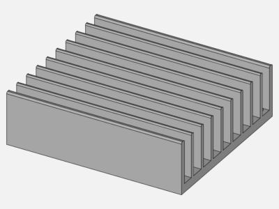 Heat Sink Fin Design for Electronics Cooling by surajkumar | SimScale