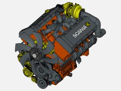 Engine V8 by jeririy430 | SimScale